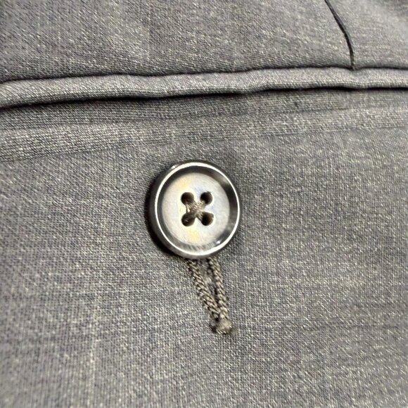 Jack Victor Dress Pants Stretch Wool Trousers Sharkskin Grey 40x32 - Picture 9 of 9